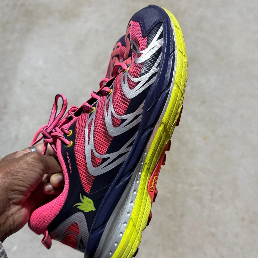 Hoka One One Speedgoat Trail Running Shoes Women’s 10 Vibram Casual Outdoor - Picture 11 of 16